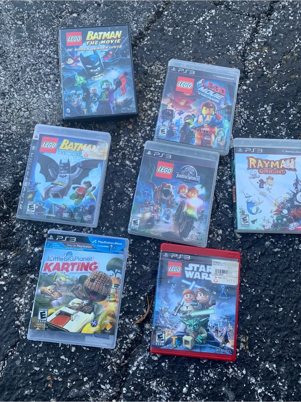 Lego PS3 Video Game Lot with Blue and Red Cover Art
